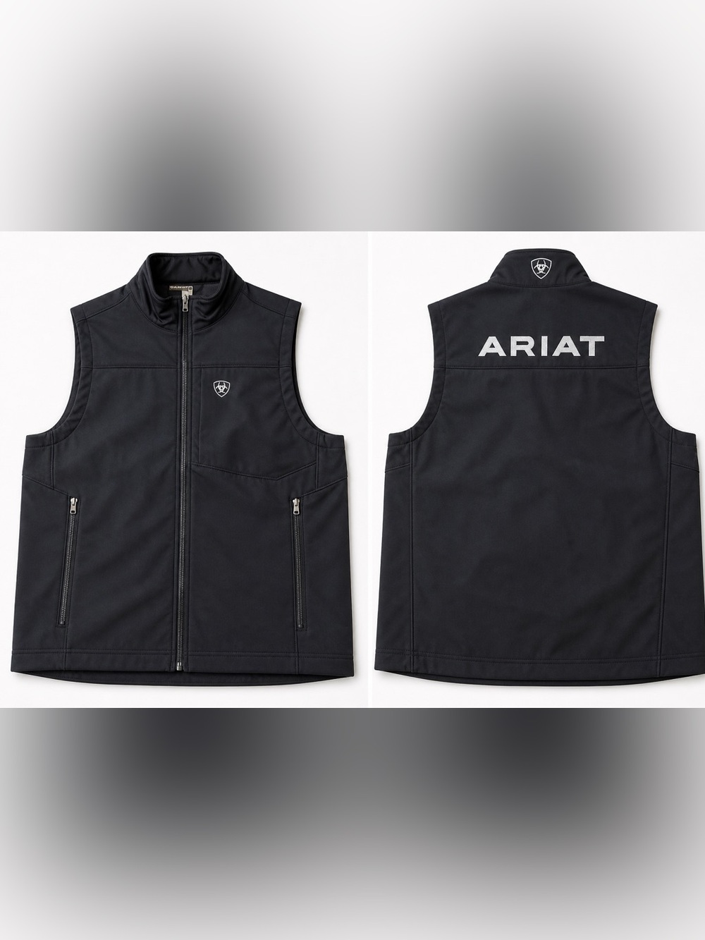 Ariat Men's Black Softshell Logo Vest